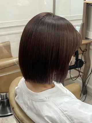 セミロング カラー 中村 由布紀のヘアスタイル
