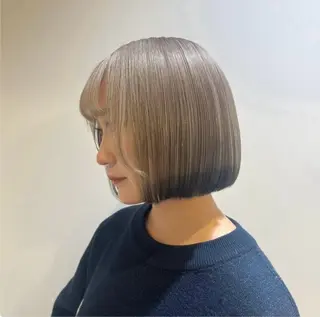 ミディアム ブリーチカラー特化 美容師/𝕐𝕌𝕀のヘアスタイル