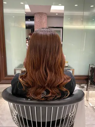 セミロング 縮毛矯正/レイヤー /ひかるのヘアスタイル