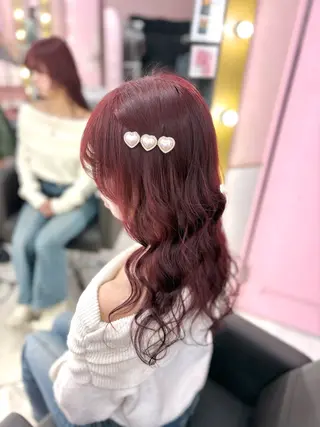 セミロング カラー 甘ふわgirly🎀 ハイトーン🤍Ramのヘアスタイル