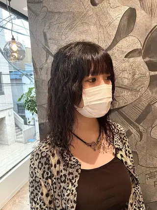 ミディアム パーマ NATSUMI 🐻‍❄️🤍のヘアスタイル
