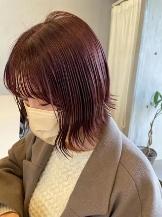 ミディアム カラー カノエ 乃木店のヘアスタイル