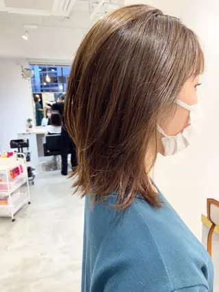 ミディアム 上原 みちるのヘアスタイル