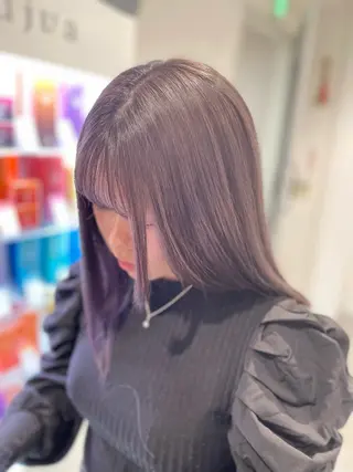 ロング カラー 京都美容師 塩のヘアスタイル