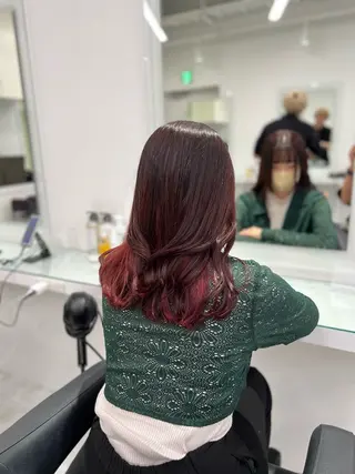 カラー ブリーチなし透明感 💗RYOTAのヘアスタイル