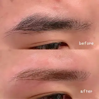 ショート カラー メンズ アイブロウ 🫧中村 葉月🫧のマツエク・マツパデザイン