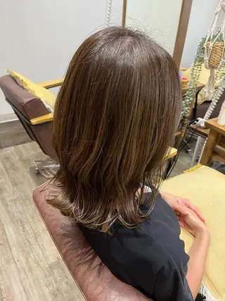 ミディアム カラー 🫧透ける艶髪🫧/ 🎀yukako🎀のヘアスタイル