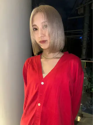 カラー MEY HAIR / CURLYS所属・カラー特化美容師 オレンジカラーのヘアスタイル