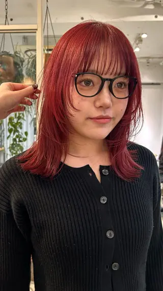 ミディアム カラー じゅわっと暖色カラー 🍊Moemiのヘアスタイル