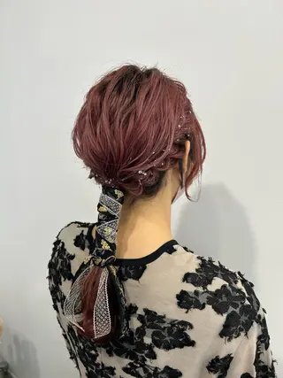 ミディアム MiRI💜地毛級 エクステ✖似合わせ技のヘアスタイル