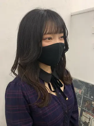 セミロング レイヤー ハイトーン 暖色⭐︎KANAKOのヘアスタイル