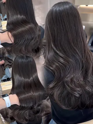 セミロング 韓国ヘア/ベージュ カラー/髪質改善/涼のヘアスタイル