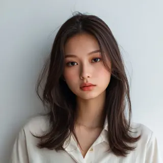 セミロング 飯田 知将のヘアスタイル