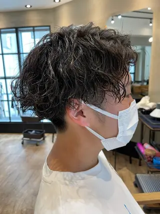 ショート パーマ メンズ amie高崎所属・高崎メンズパーマ 髪質改善TAKEのヘアスタイル