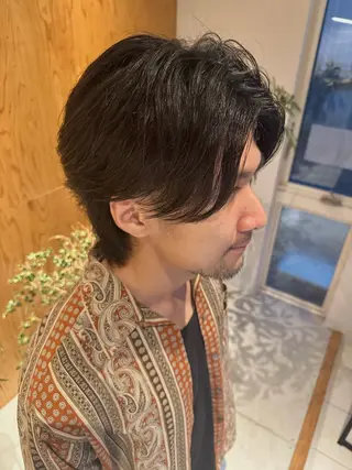 ミディアム メンズ メンズパーマ達人/ フェード/イツキのヘアスタイル