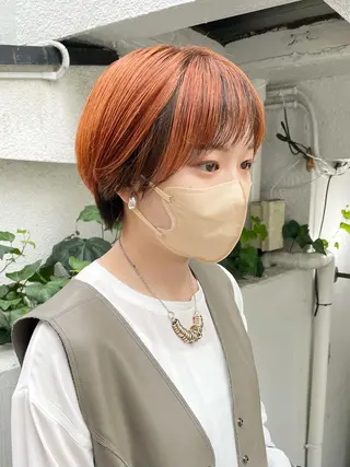ショート カラー ヘアアレンジ SALOWIN原宿ash店所属・憧れの艶ハイトーンへ 🌙サイダサキのヘアスタイル