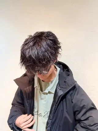 パーマ メンズ キッズ hair rescue kapra所属・メンズカット Hikaruのヘアスタイル