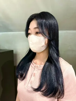 ロング カラー Hina/ハイライト 、パーマモデル募集中のヘアスタイル