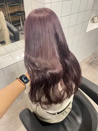 ロング カラー 韓国レイヤー🕊️ 柔らかベージュ🧸のヘアスタイル