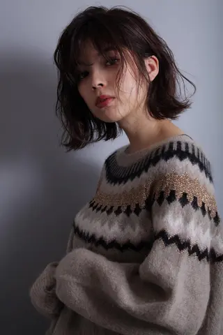 ミディアム パーマ メンズ 表参道アパートメント所属・とも ゆかりのヘアスタイル