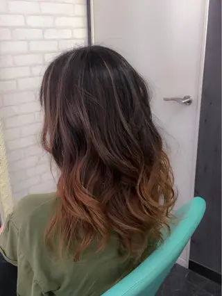 セミロング カラー ヘアアレンジ Kimura Shinyaのヘアスタイル