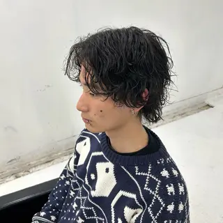 ショート パーマ メンズ 【メンズパーマ特化】 🍏網中勇喜のヘアスタイル