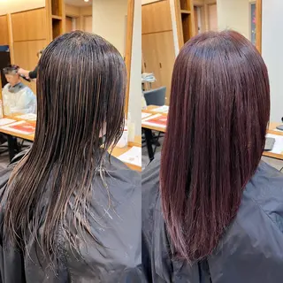 ロング カラー 馬場 彩のヘアスタイル