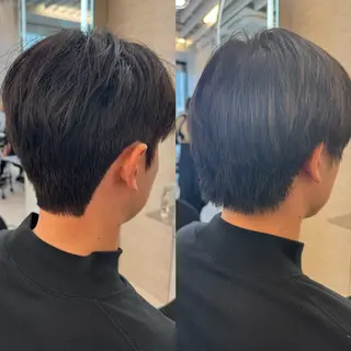 メンズ 韓国式ダウンパーマ 🇰🇷櫻井健のヘアスタイル