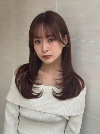 セミロング ORO豊中店　日向 春喜のヘアスタイル