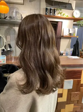 ロング 土田かほ/本日🈳 透明感カラー🍃のヘアスタイル