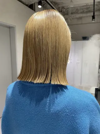 ミディアム 裕千/くびれヘア/ 韓国風ヘア/顔まわりのヘアスタイル