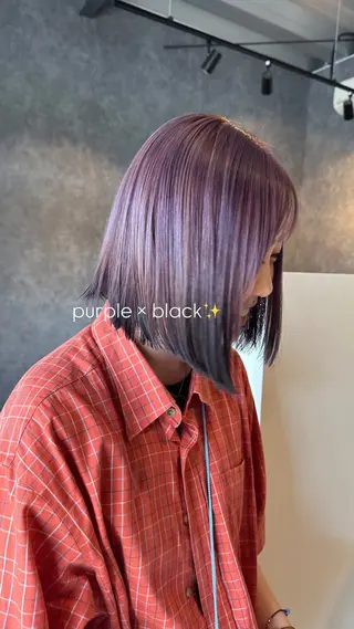 ミディアム カラー 坂庭 美夢のヘアスタイル