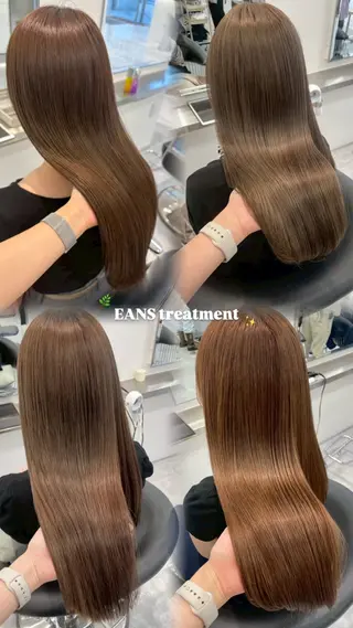 ロング カラー ParveMix 楠本結菜のヘアスタイル