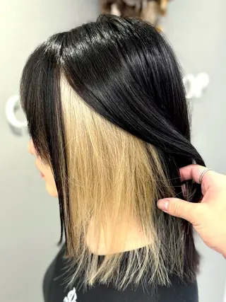 ミディアム カラー 巻ける美髪矯正/ 韓国ヘア/yutaのヘアスタイル