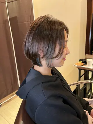 ショート 西新/siohair 似合わせ/石尾刻矢のヘアスタイル