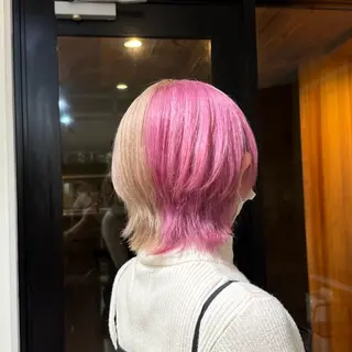カラー ブリーチカラー よねだまことのヘアスタイル