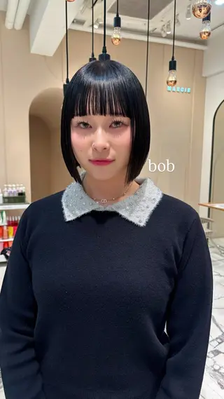 ショート mino🌼🌈 ボブ/透明感カラーのヘアスタイル