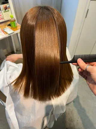 ミディアム パーマ タカハシ ハヤトのヘアスタイル