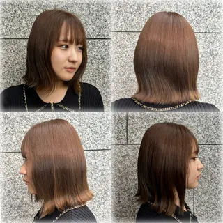 ミディアム カラー maru.所属・林 小夏のヘアスタイル