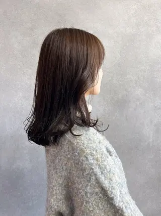 ミディアム 伶風/ボブ/ ヘーゼルベージュのヘアスタイル