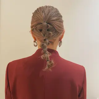 ミディアム カラー パーマ ヘアアレンジ メンズ キッズ ネイル マツエク・マツパ モリモト サナのヘアスタイル