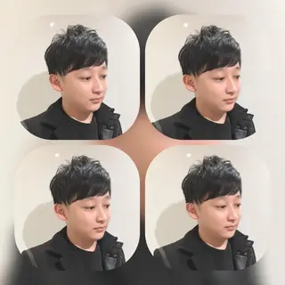 ショート カラー ヘアアレンジ メンズ As hair所属・柔らか垢抜けｶﾗｰと ｶｯﾄ🫧ASUKAのヘアスタイル