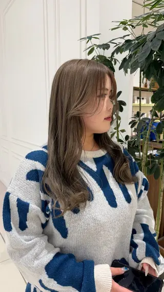 ロング カラー 藤村 雄大のヘアスタイル