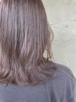 セミロング カラー 奥村 紘のヘアスタイル