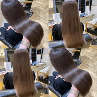 ロング カラー 艶カラー/韓国顔周り 🎀mamiのヘアスタイル