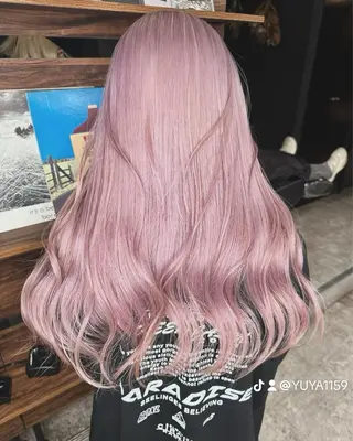 ロング COCO/ブリーチ エクステ/ハイトーンのヘアスタイル