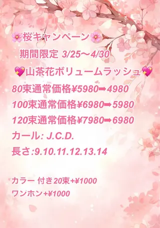 マツエク・マツパ Salon de Rei /Kumiのマツエク・マツパデザイン