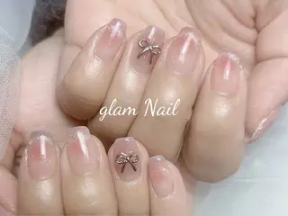 ネイル エツメ💅 長さだし🎀デザインのネイルデザイン