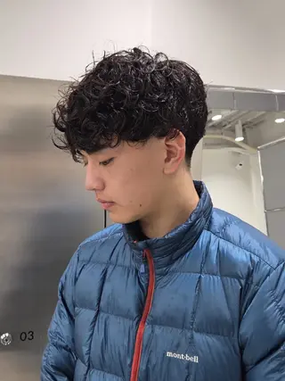 ショート パーマ メンズ ill 天神大名所属・YOKUTO✨ ︎/透明感カラー⭐️のヘアスタイル