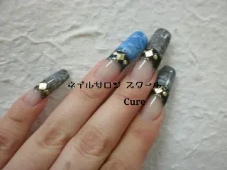ロング ネイル ネイルサロン Cureのネイルデザイン